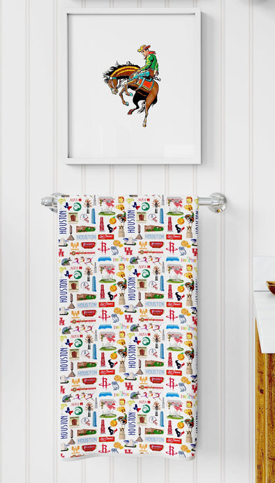Iconic Houston Texas towel