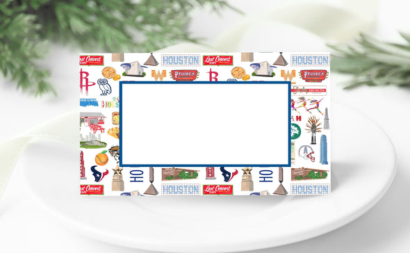 Iconic Houston Texas Watercolor Place Cards