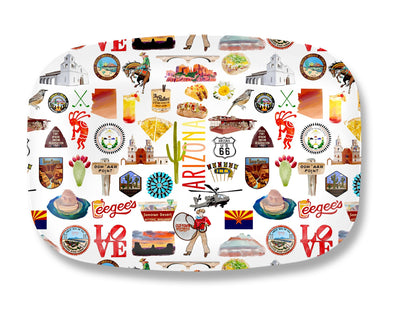 Iconic Arizona Watercolor DecoWare(TM) Platter