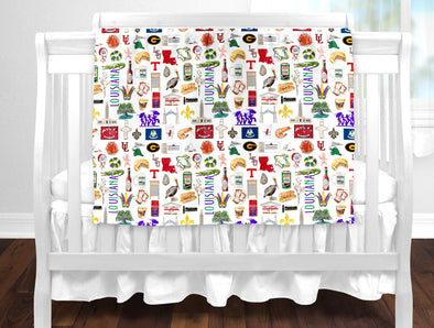 Iconic Louisiana Baby Blanket