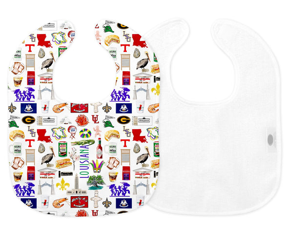 Iconic Louisiana Baby Bib