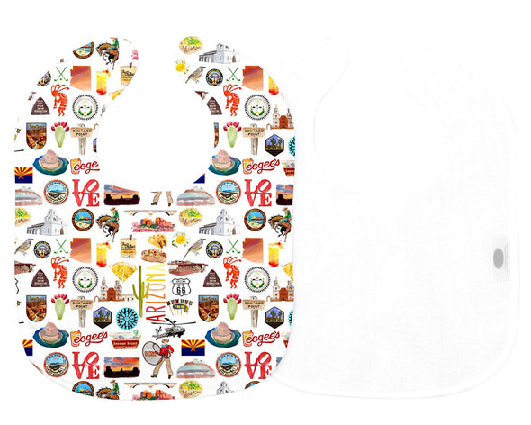 Iconic Arizona Baby Bib
