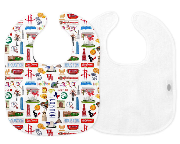 Iconic Houston Texas Baby Bib