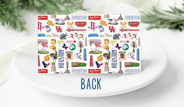 Iconic Houston Texas Watercolor Place Cards