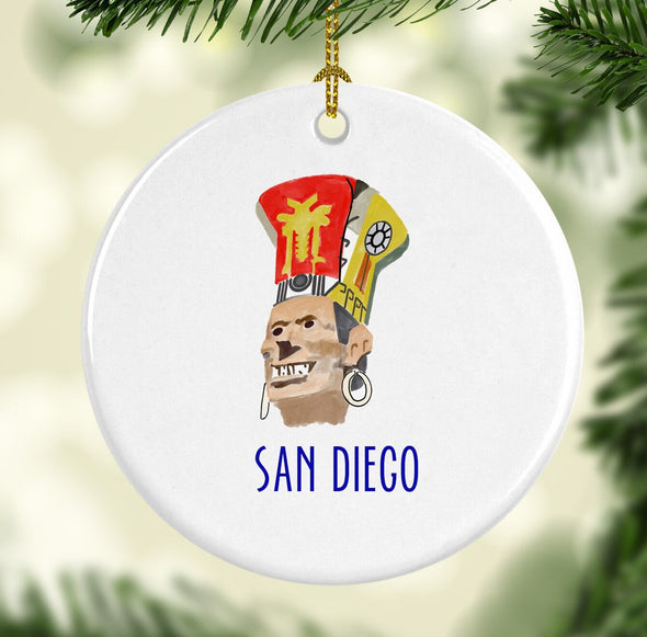 San Diego Bali Hai Goof Round Porcelain Ornament