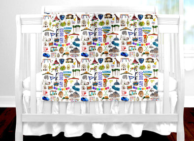Iconic San Diego California Baby Blanket