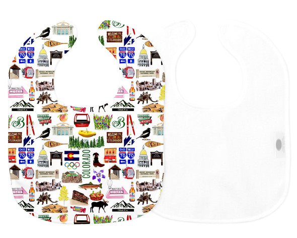 Iconic Colorado Baby Bib