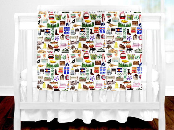 Iconic Colorado Baby Blanket