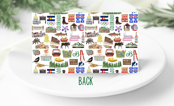 Iconic Colorado Watercolor Place Cards