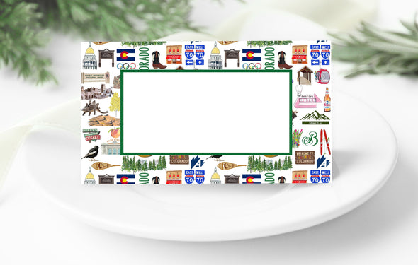 Iconic Colorado Watercolor Place Cards