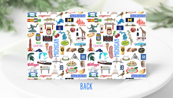 Iconic Michigan Watercolor Place Cards