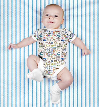 Iconic San Diego California Baby  Bodysuit