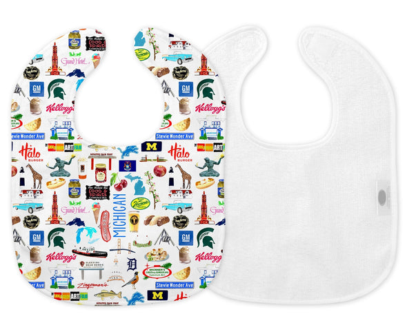 Iconic Michigan Baby Bib