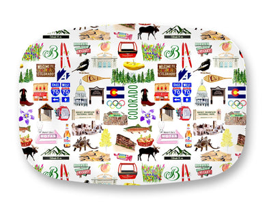 Iconic Colorado Watercolor DecoWare(TM) Platter
