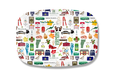 Iconic Vermont Watercolor DecoWare(TM) Platter