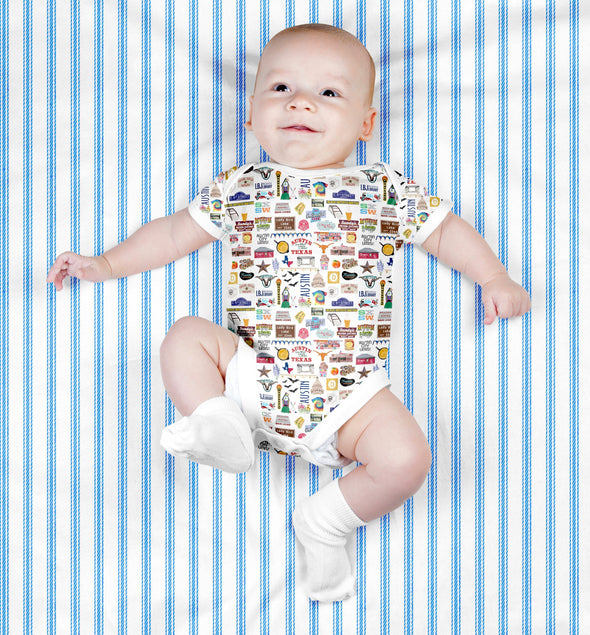 Iconic Austin, Texas Baby  Bodysuit