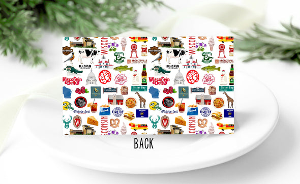 Iconic Wisconsin Watercolor Place Cards