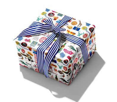 Iconic Wisconsin Watercolor Gift Wrap