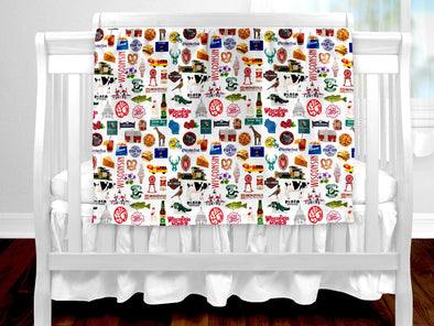 Iconic Wisconsin Baby Blanket