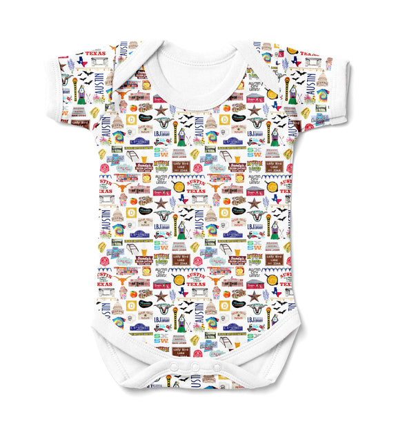 Iconic Austin, Texas Baby  Bodysuit