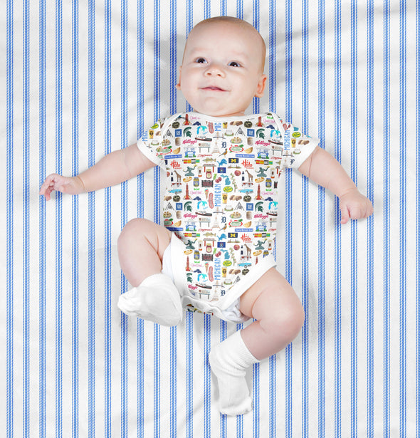 Iconic Michigan Baby  Bodysuit