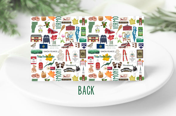 Iconic Vermont Watercolor Place Cards