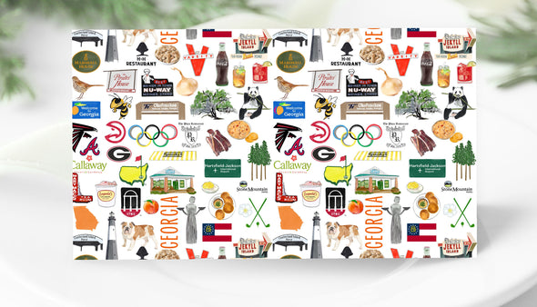 Iconic Georgia Watercolor Place Cards