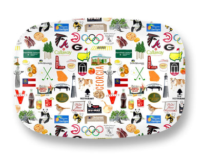 Iconic Georgia Watercolor DecoWare(TM) Platter
