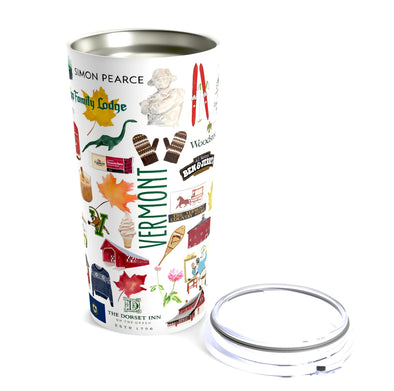Iconic Vermont Watercolor 20 ounce Stainless Steel Hot/Cold Cup