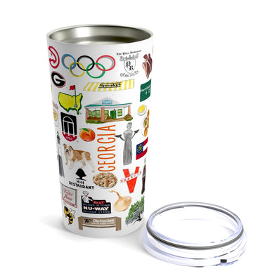Iconic Georgia Watercolor 20 ounce Stainless Steel Hot/Cold Cup