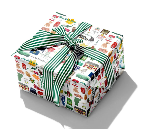 Iconic Vermont Watercolor Gift Wrap