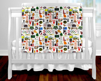 Iconic Georgia Baby Blanket