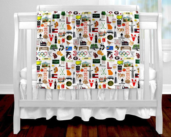 Iconic Georgia Baby Blanket
