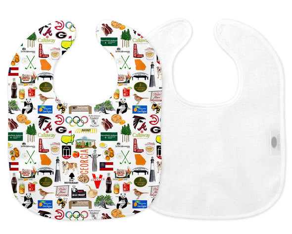 Iconic Georgia Baby Bib