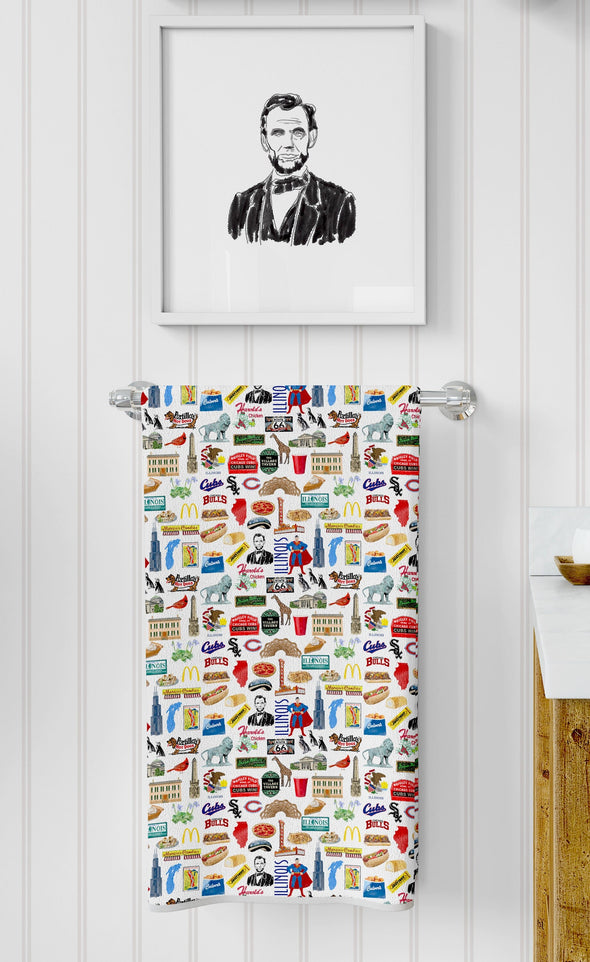 Iconic Illinois towel