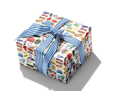Iconic Illinois Watercolor Gift Wrap