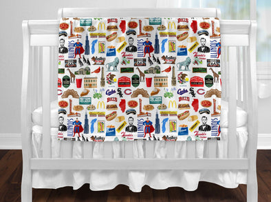 Iconic Illinois Baby Blanket