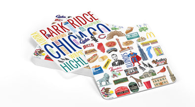 Iconic Illinois Watercolor Paper Coasters - Set of 10