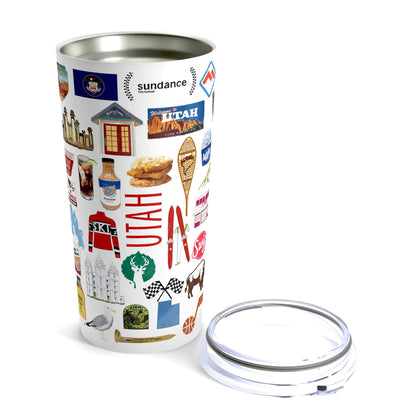Iconic Utah Watercolor 20 ounce Stainless Steel Hot/Cold Cup