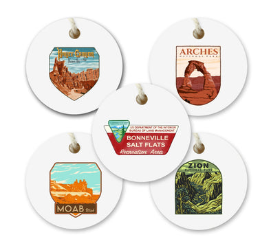 Utah Parks Watercolor Gift Tags - Set of 10