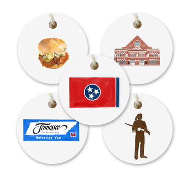 Tennessee Watercolor Gift Tags - Set of 10