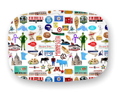 Iconic Minnesota Watercolor DecoWare(TM) Platter