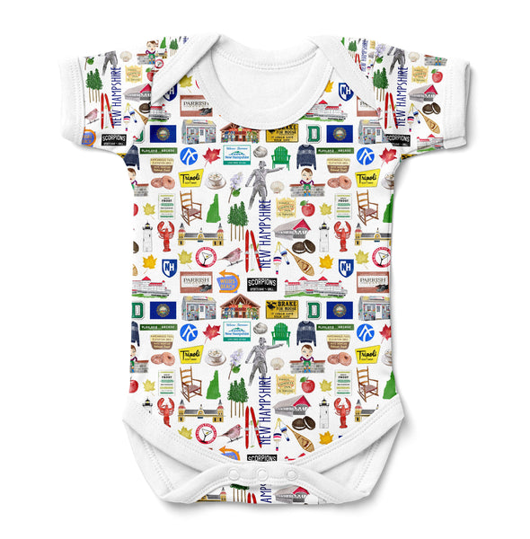 Iconic New Hampshire Baby  Bodysuit