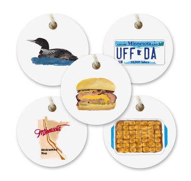 Minnesota Watercolor Gift Tags - Set of 10