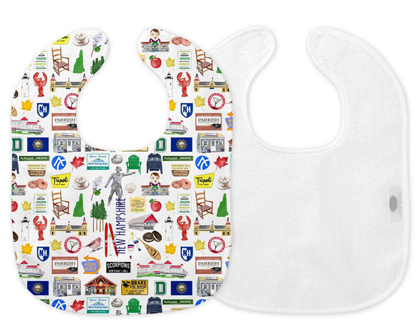 Iconic New Hampshire Baby Bib