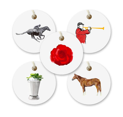 Kentucky Derby Watercolor Gift Tags - Set of 10