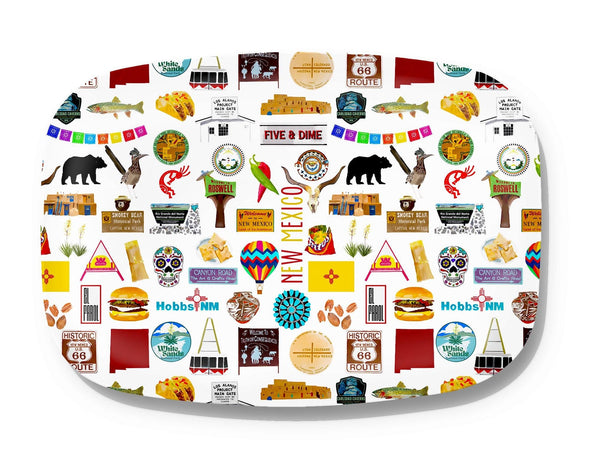 Iconic New Mexico Watercolor DecoWare(TM) Platter