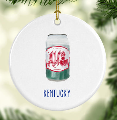Kentucky Ale 8 Round Porcelain Ornament
