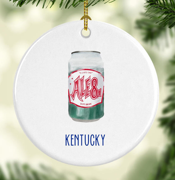 Kentucky Ale 8 Round Porcelain Ornament