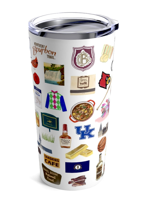 Iconic Kentucky Watercolor 20 ounce Stainless Steel Hot/Cold Cup